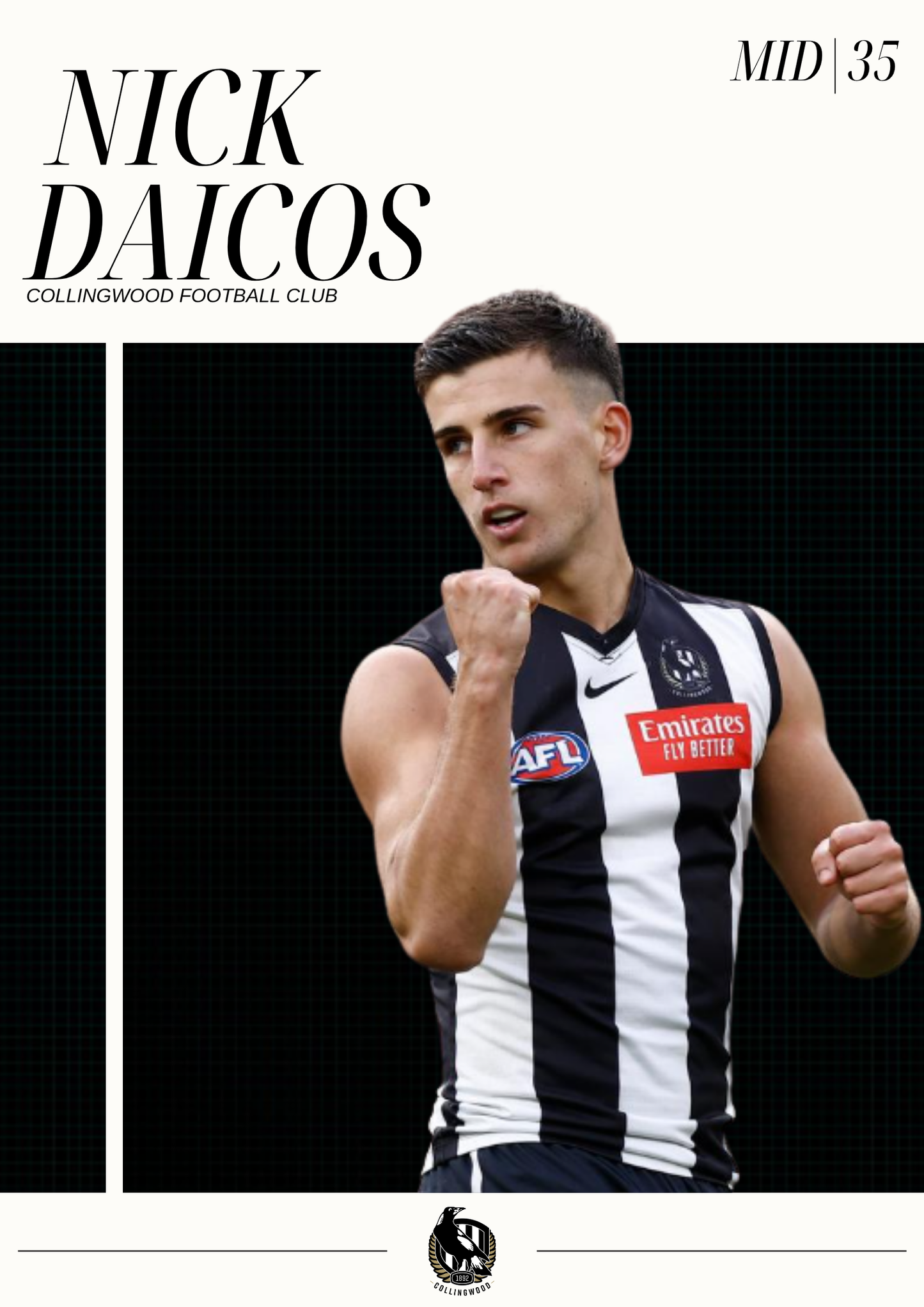 POSTER: AFL Stars Nick Daicos